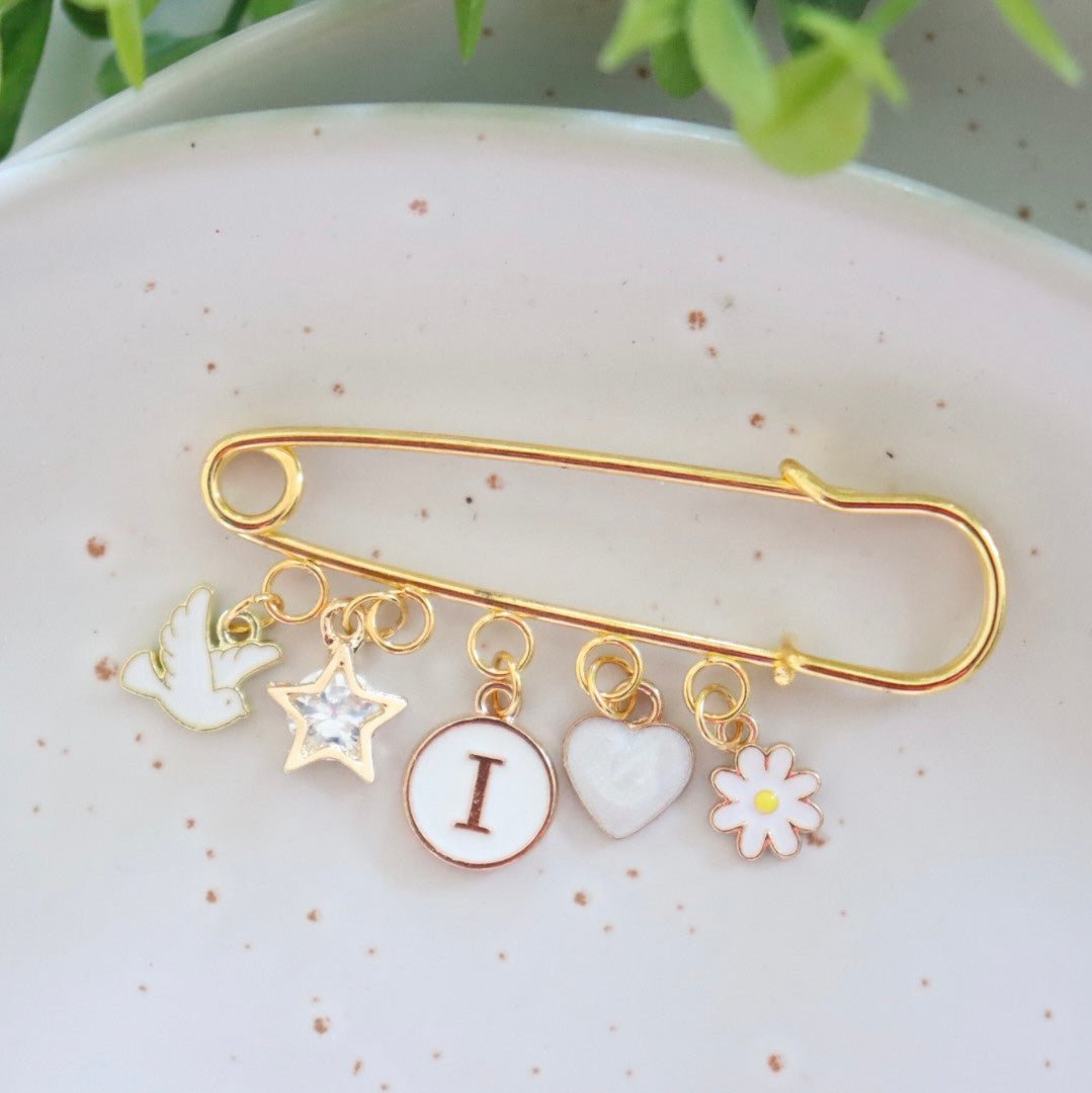 White Peace Keepsake Pin