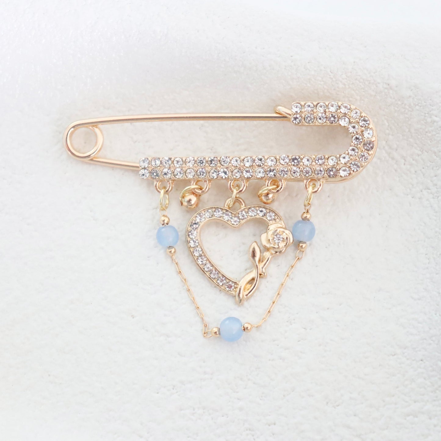 Diamanté Luxe Blue Serenity Keepsake Pin