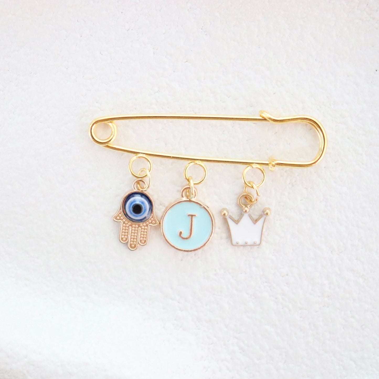 Crowned Hamsa Keepsake Pin