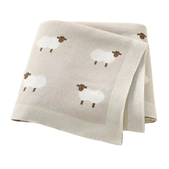 Baby Blanket - Beige Sheep