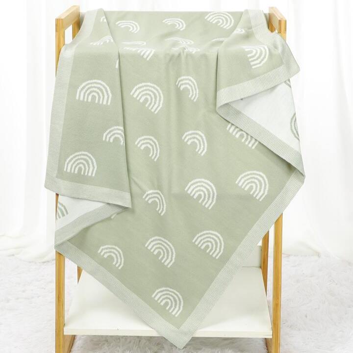 Baby Blanket - Sage Rainbow