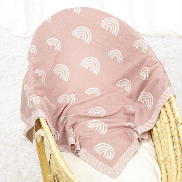 Baby Blanket - Pink Rainbow