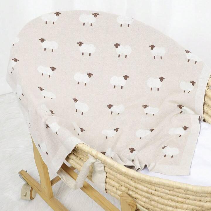 Baby Blanket - Beige Sheep