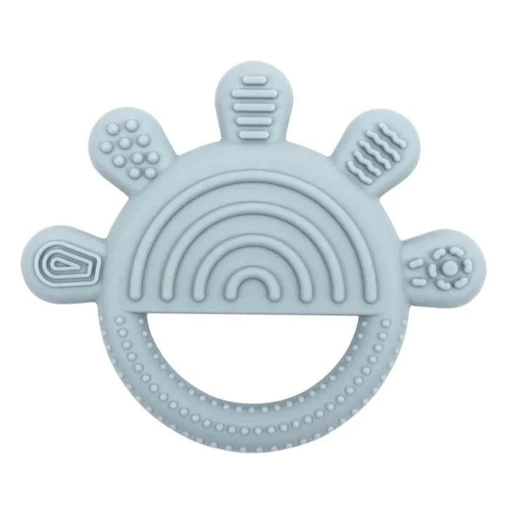 Teether - Blue Silicone Sun