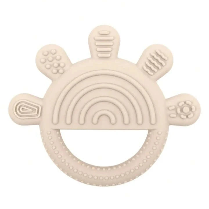 Teether - Beige Silicone Sun