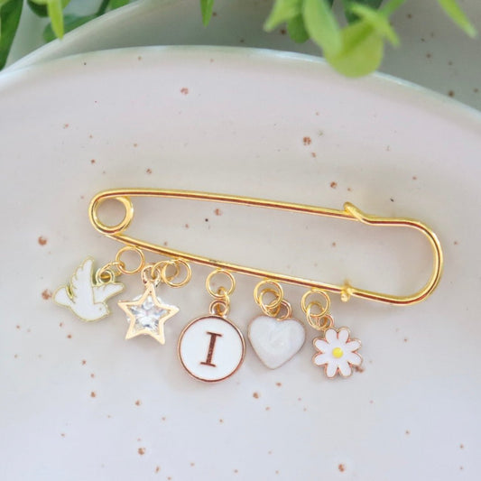 White Peace Keepsake Pin