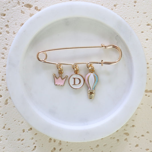 Princess Pink Hot Air Balloon Keepsake Pin