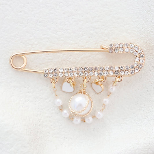 Diamanté Luxe Golden Grace Keepsake Pin