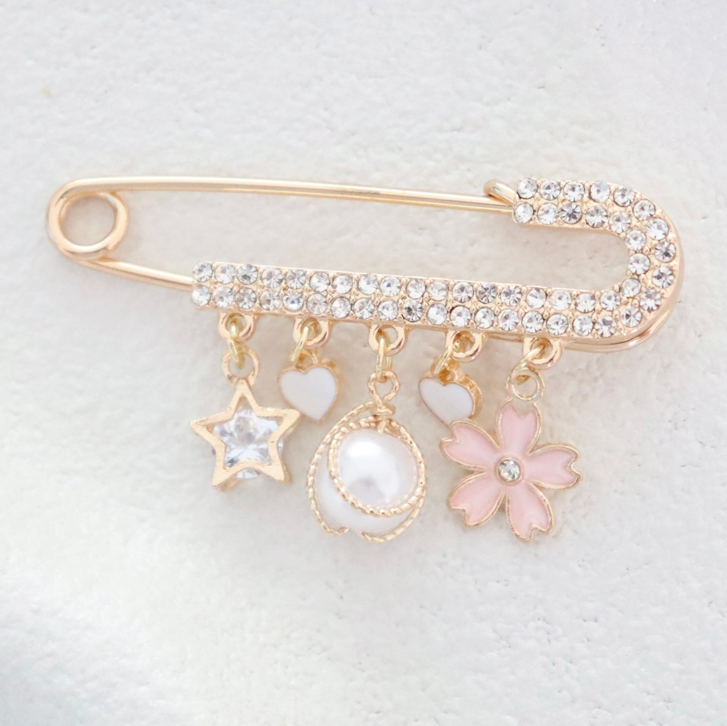 Diamanté Luxe Crystal Blossom Keepsake Pin