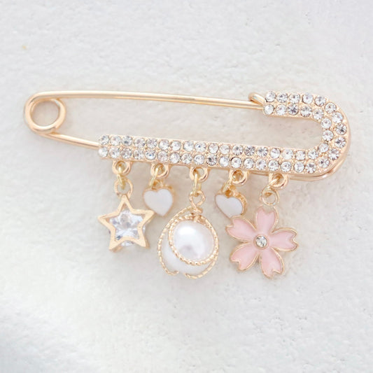 Diamanté Luxe Crystal Blossom Keepsake Pin