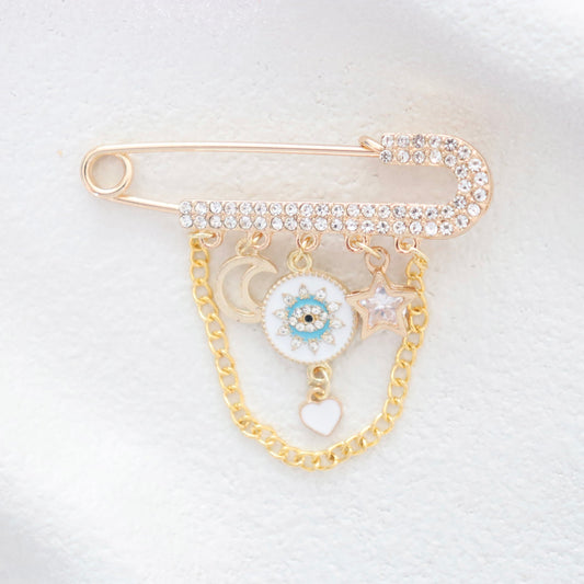 Diamanté Luxe Twilight Protector Keepsake Pin