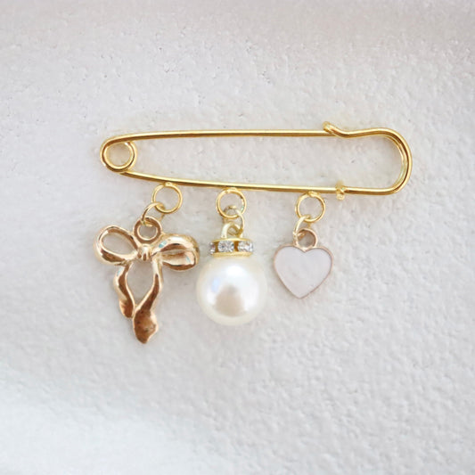 Golden Elegance Keepsake Pin