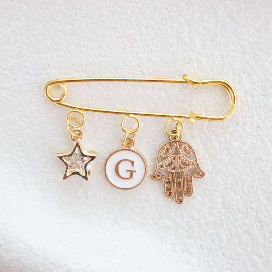 Hamsa & Star Keepsake Pin