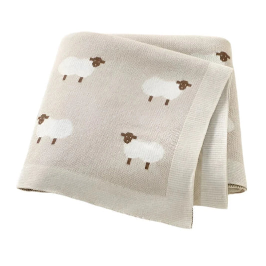 Baby Blanket - Beige Sheep