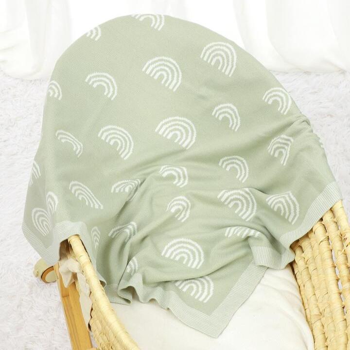 Baby Blanket - Sage Rainbow