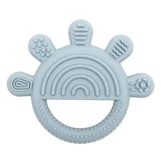 Teether - Blue Silicone Sun