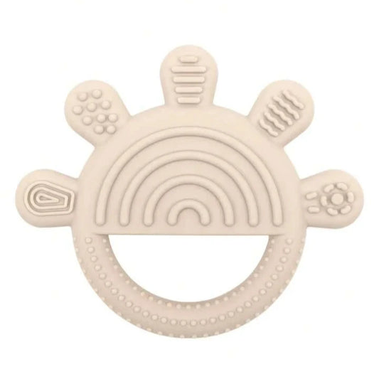 Teether - Beige Silicone Sun