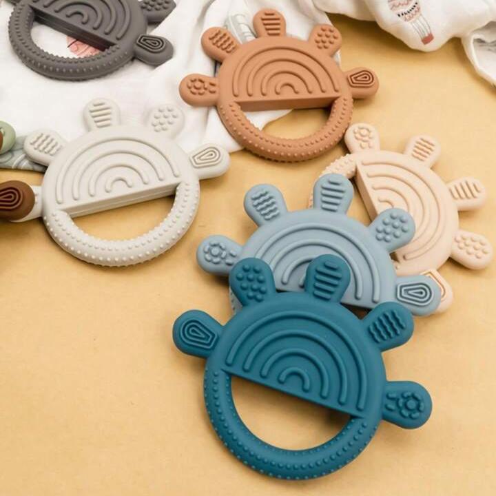 Teether - Teal Silicone Sun