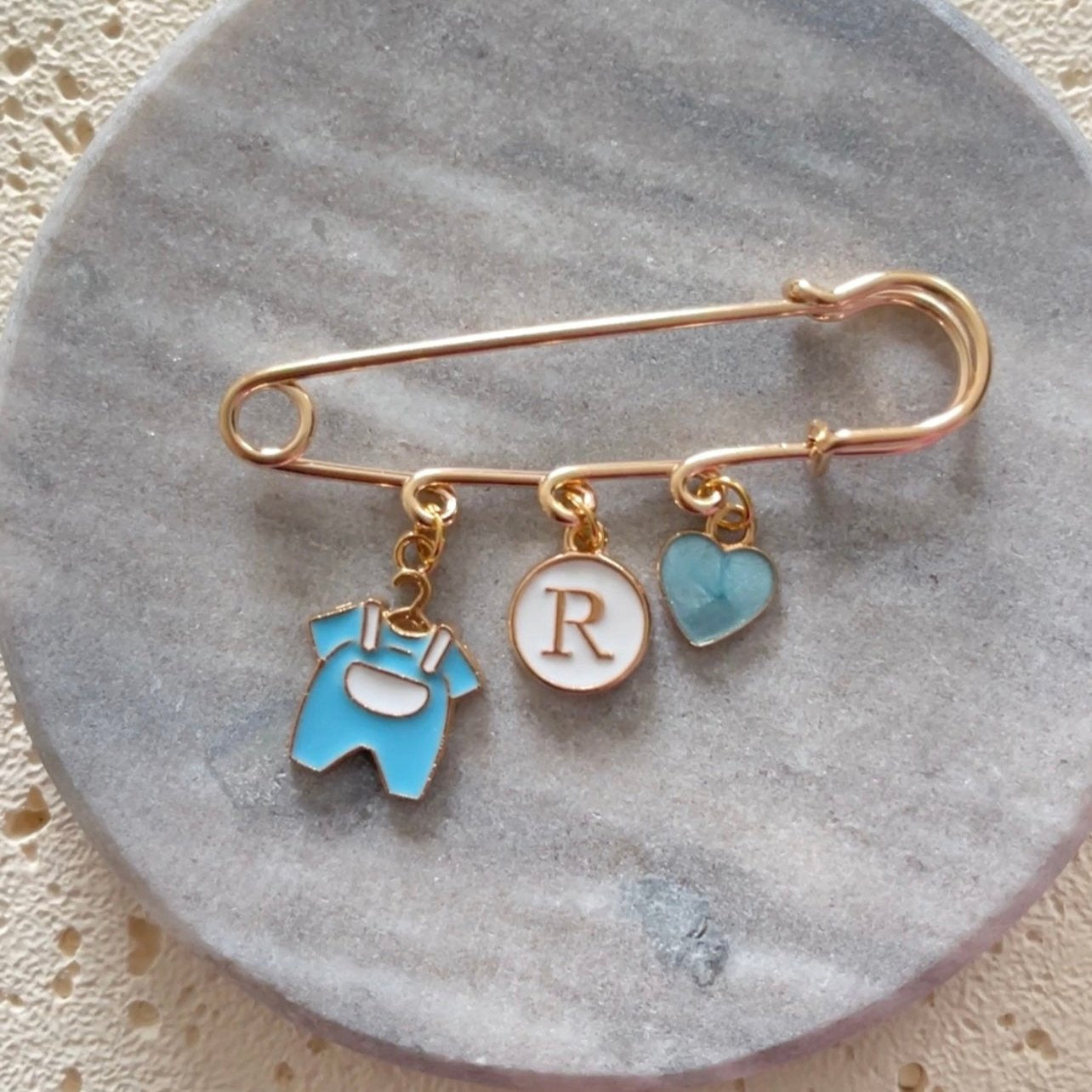 Baby Boy Romper Keepsake Pin